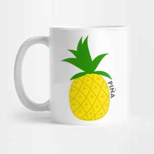 Pineapple Fruit Puerto Rico Caribbean Tropical Latino Food Mug